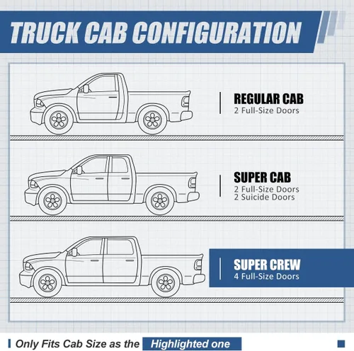 Vista 8 de Auto Dynasty - Estribos de 6 pulgadas compatibles con Ford F-150 F-250 F-350 SuperCrew Cab 2015-2024, pasos laterales negros con revestimiento