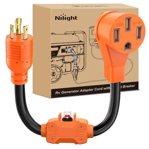 Vista 17 de Nilight Cable adaptador de secadora de 30 amperios a 30 amperios calibre 10 10-30P a 14-30R con cable de tierra