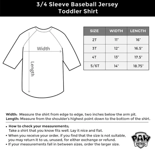 Vista 4 de Paw Patrol Skye Born 2 Fly - Camiseta de béisbol de manga 34 para niño