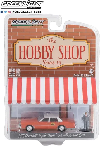 Vista 2 de Greenlight 97150-C The Hobby Shop Series 15-1983 Dodge Diplomat with Woman in Dress Escala 1/64