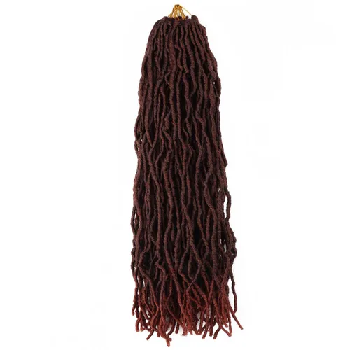 Vista 28 de 6 Paquetes Soft Locs Cabello de Ganchillo Pre Looped Faux Locs Trenzas de Ganchillo Goddess Locs Dreadlocs Cabello Sintético Para Mujeres Negras 1b