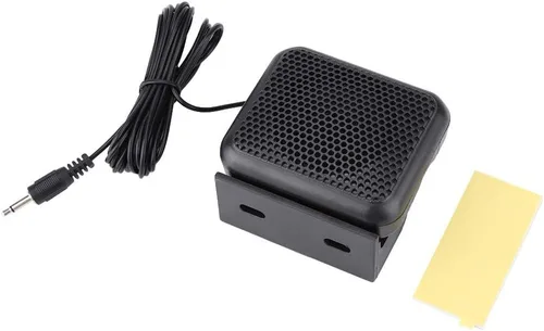 Vista 8 de Altavoz externo con cable, NSP-100 Mini altavoz externo micrófono de radio móvil para radios de coche Kenwood Ham con un altavoz de 3 W