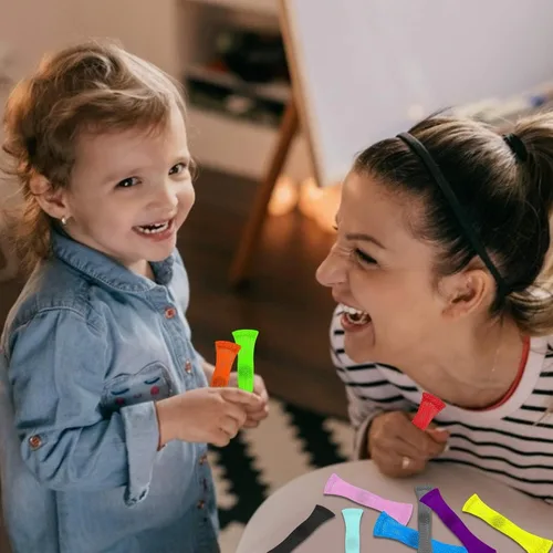 Vista 4 de Vanblue Juguete para ansiedad, 10 unidades, malla de mármol, sensorial, para aliviar el estrés, para niños y adultos, TDAH, añadir autismo