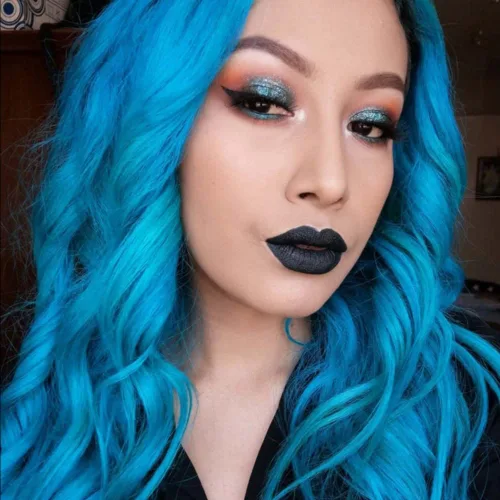 Vista 4 de MANIC PANIC Paquete de tinte para el cabello turquesa atómico con tinte para el cabello azul vudú