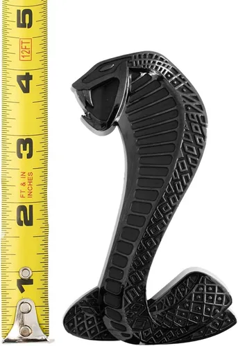 Vista 2 de Emblemas de guardabarros de serpiente cobra negra de 4-1/4" para Shelby GT500 2007-2014