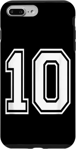 Vista 12 de Number 10 Varsity Style Bold Sports Birthday Case for iPhone 17