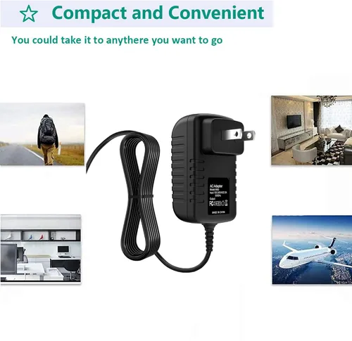Vista 4 de Cargador adaptador de CA compatible con Uniden Bearcat BCD436HP Digital Police Scanner Cable de alimentación