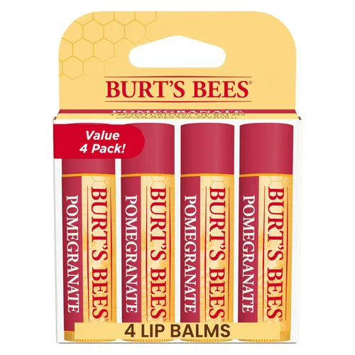 Vista 12 de Burt's Bees - Bálsamo labial hidratante 100% natural, de cera de abejas original con vitamina E y aceite de menta - 4 tubos