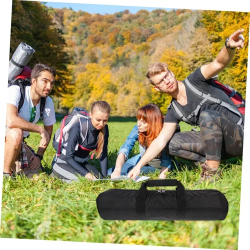 Vista 7 de SHINEOFI Bolsa de almacenamiento de trípode resistente, estuche de transporte de nailon duradero con cierre de cremallera para soporte de micrófono