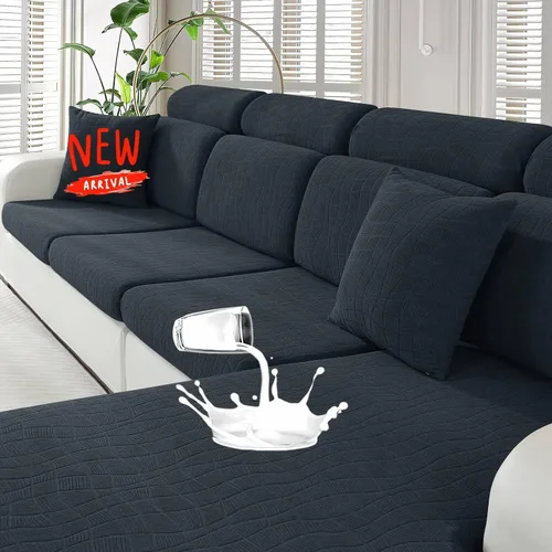 Vista 21 de MAXIJIN Fundas impermeables para cojín de sofá Fundas elásticas para asiento de sofá Fundas lavables, Fundas seccionales para cojines de exterior