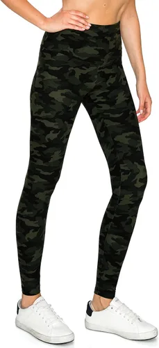 Vista 9 de Leggings Depot ActiveFlex - Leggings activos de cintura alta para mujer, cintura de 5 pulgadas, disponibles en tallas grandes Borgoña
