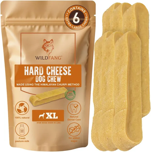 Vista 14 de Wildfang® Yak Chews, XS para perros de menos de 22 libras – Varilla dental para perros, dureza como el queso de yak del Himalaya, palitos de queso