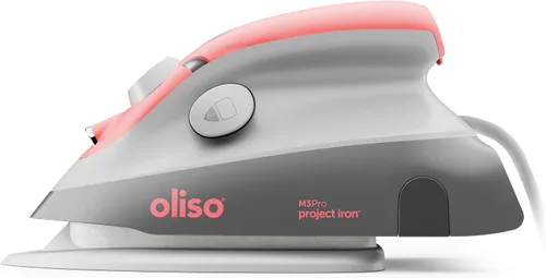 Vista 9 de oliso M3Pro Project Mini Steam Iron - Sewing, Quilting, Travel - Aqua