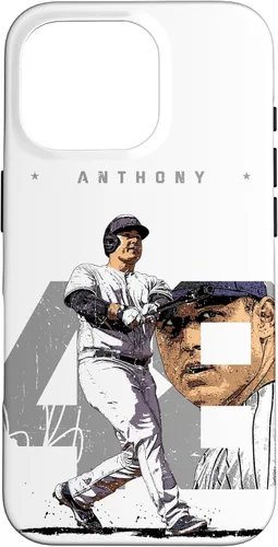 Vista 20 de iPhone 16 Anthony Rizzo Number Portrait Tony New York MLBPA Case