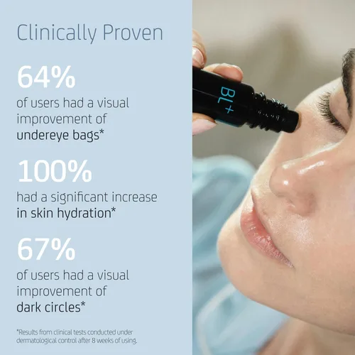 Vista 2 de Blue Lagoon Skin Science - BL+ The Eye Serum Tratamiento diario reafirmante de arrugas Cuidado de la piel sostenible y bioactivo de lujo