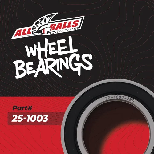 Vista 2 de All Balls Racing 25-1003 Kit de juntas de rodamiento de rueda compatible con/reemplazo para Honda