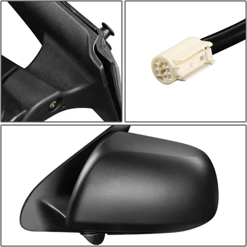 Vista 4 de DNA Motoring OEM-MR-TO1320282 Espejo retrovisor lateral del conductor/lado izquierdo con alimentación estilo de fábrica compatible con Toyota Tacoma