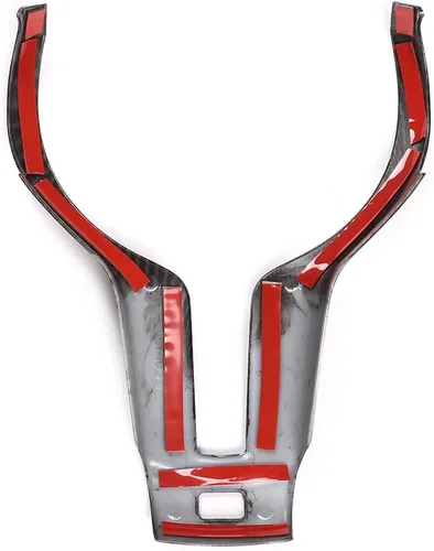 Vista 4 de Para BMW M Sport F20 F21 F32 F33 F06 F12 X5 F15 X6 F16 cubierta interior del volante de automóvil (fibra de carbono, estilo B)