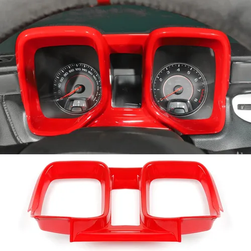 Vista 8 de Panel de ajuste de fibra de carbono para tablero, bisel de marco de tablero para Chevrolet Chevy Camaro 2010-2015