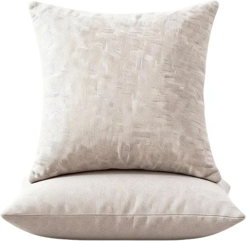 Vista 13 de Almohadas con rellenos incluidos, almohadas de sofá de 18 x 18 pulgadas, almohadas para sofá, azul, paquete de 2, gris claro