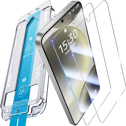 Vista 24 de Uyiton UnBreak-Glass - Protector de pantalla para Samsung Galaxy S22, soporte ultrasónico de huellas dactilares, marco de alineación automática