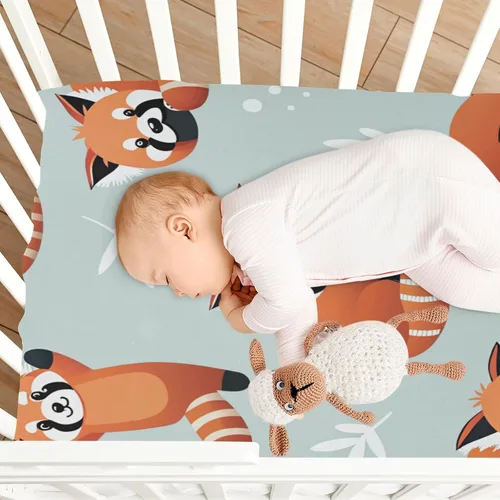 Vista 7 de Blueangle Juego de sábanas bajeras para cuna, suave, transpirable y cómodo, juego de sábanas de bebé para niños y niñas, bonito juego de sábanas