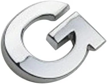 Vista 13 de Anso 1x Pegatina para Parachoques de Coche Auto de Metal Cromado DIY Letras 3D Digital Alfabeto Emblema