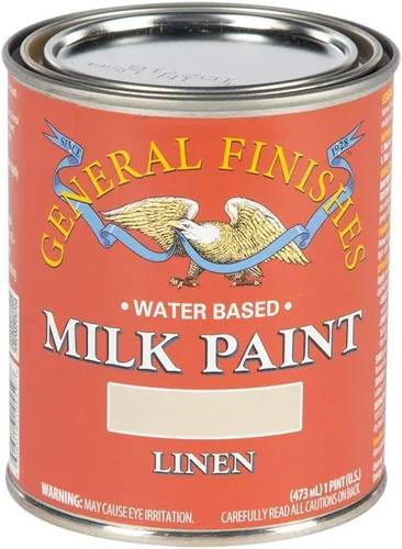 Vista 32 de General Finishes Pintura de leche a base de agua, 1 pinta, blanco antiguo
