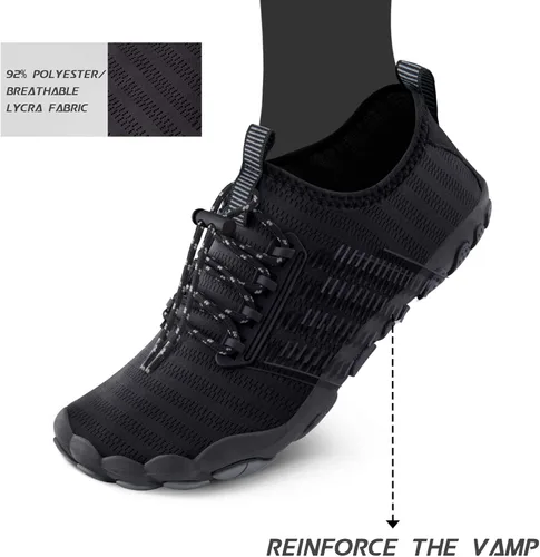 Vista 5 de SAYOLA - Zapatos de agua para hombre o mujer de secado rápido para deportes acuáticos nadar agua estilo como ir descalzo para buceo lancha playa