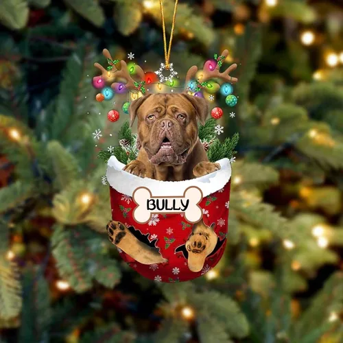 Vista 90 de IZI POD Affenpinscher Adorno de Navidad personalizado para perro, adorno de bolsillo de nieve para perro para árbol de Navidad, adorno acrílico