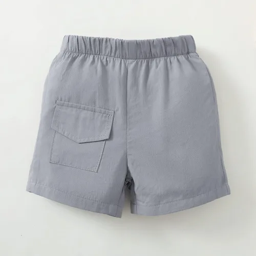 Vista 7 de Ropa para niños pequeños, conjunto de camisa de verano, pantalones cortos, ropa de algodón para niños pequeños