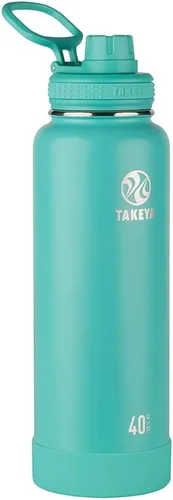 Vista 67 de Takeya Actives Botella de Agua con Tapa de Boquilla, Botella con Doble Aislamiento de Acero Inoxidable, Apta para Lavavajillas y Sin BPA, Botella