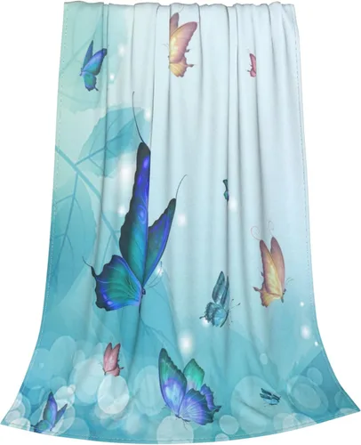 Vista 2 de Manta de mariposa para niños y niñas, lindas mantas de mariposa para niños, manta de forro polar suave para niños pequeños, 40 x 50 pulgadas