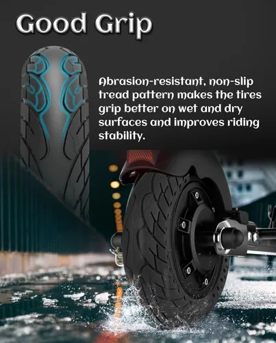 Vista 3 de Neumático Sólido para Scooter Eléctrico de 10 x 2.5 Pulgadas 60/70-6.5 Compatible con Ninebot Max G30P G30LP~Gotrax G5 G6~Hiboy Max 3~Hover 1