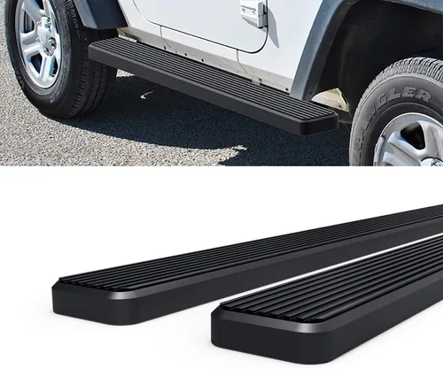 Vista 6 de iBoard estribos para Jeep Wrangler Sport Utility 2007-2017, 2 puertas, Negro