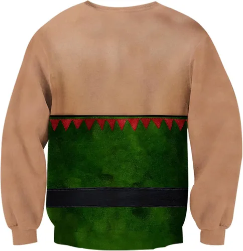Vista 5 de SNKSDGM Sudadera de manga larga raglán con estampado de árbol de Navidad de leopardo para mujer, cuello redondo, raglán, sin botones