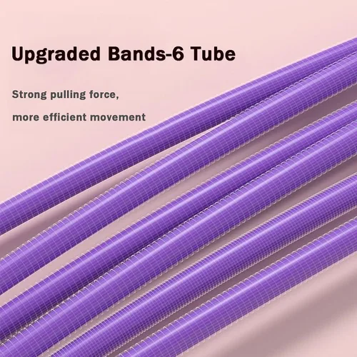 Vista 5 de Pedal Resistance Bands with Handles, 21 Fitness Resistance Bands-6 Tube, Resistance Bands with Handles Pedal, Stretch Bands for Exercise Sit Up