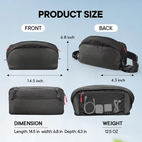Vista 4 de Gepicest Carrying Case for Steam Deck Rog Ally Switch Hori Split Pad Pro Handheld Console Accessories Dock Station AC Charger Soft Sling Shoulder