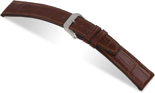 Vista 4 de RIOS1931 Spitfire - Correa de reloj de cocodrilo genuino para relojes IWC 114x74