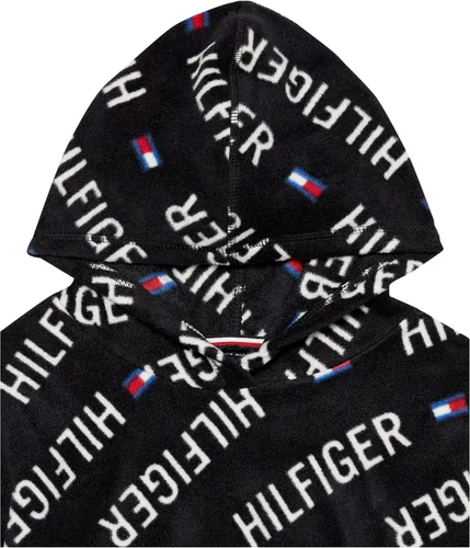 Vista 2 de Tommy Hilfiger Sudadera deportiva con capucha Popover para niña, material de forro polar súper suave, ligera
