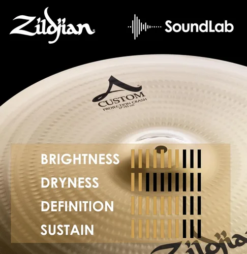 Vista 5 de Zildjian A20583 17 "Un platillo de choque de proyección personalizado