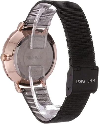 Vista 3 de Nine West Reloj de pulsera de malla para mujer, NW2515