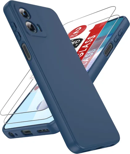 Vista 90 de LeYi Funda para Motorola Moto G Play 4G 2024: Funda para Moto G Play 4G 2024 con funda delgada y antiarañazos, silicona líquida a prueba de golpes