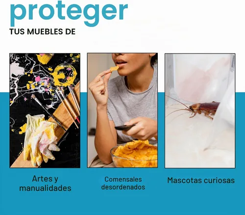 Vista 7 de Houseables Fundas de plástico para sillas, fundas de asiento de plástico para sillas de comedor, protectores de asiento, vinilo, impermeable