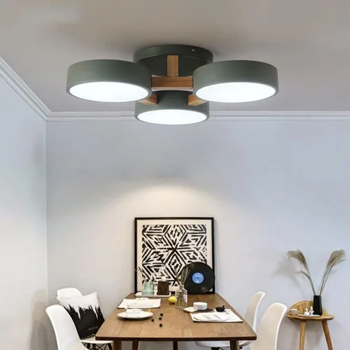 Vista 5 de Lámpara de techo LED, lámpara de techo 33WGreen 3 CCT para dormitorio, sala de estar, cocina