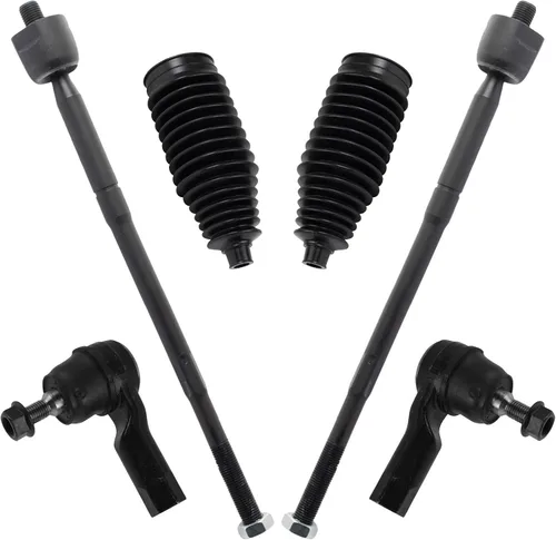Vista 290 de TRQ Kit de dirección delantera con barra de acoplamiento de fuelle de piñón y cremallera compatible con Toyota Echo 2000-2005