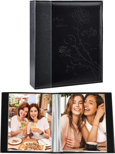 Vista 24 de Artmag - Paquete de 2 álbumes de fotos pequeños de 4 x 6 pulgadas, cada paquete con 26 páginas transparentes, para 52 fotos verticales de 4 x 6