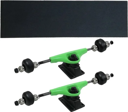 Vista 7 de Havok Skateboard Trucks, Wheels, Bearings, Grip, Hardware Truck Package plateado