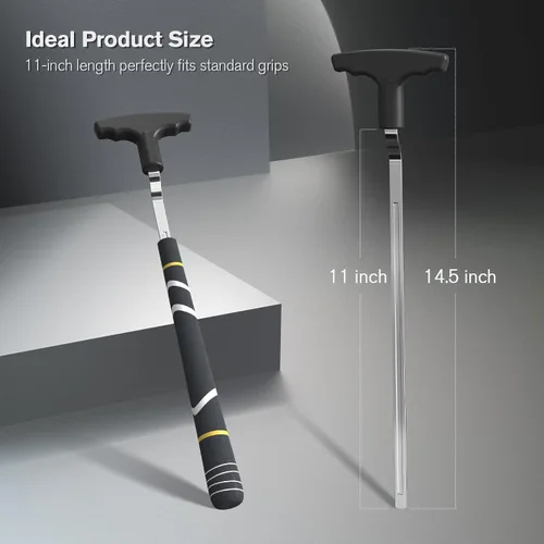 Vista 5 de Golf Grip Removal Tool, V-Groove Grip Remover Saver 11" for Standard Length Swinging Grips Golf Grip Kit Golf Tools Golf Supplies Golf Grip Tool