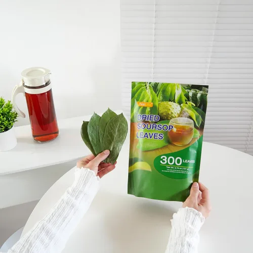 Vista 6 de NalLife Té de hojas de guanábana - 300 hojas enteras secas para té